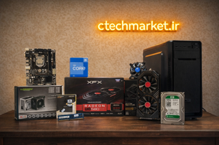 کیس گیمینگ کامل با 6 ماه گارانتی همراه هارد ssd