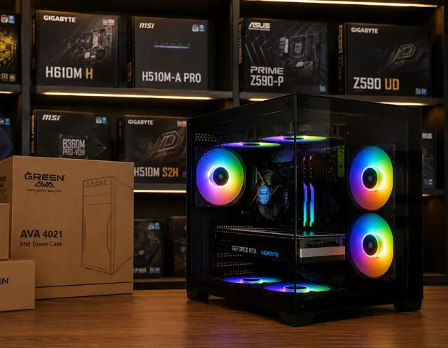 سیستم گیمینگ  core i7  همراه با ۱۶ گیگابایت رم کد (g44)